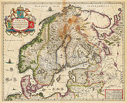 Печенга на карте 1667 года